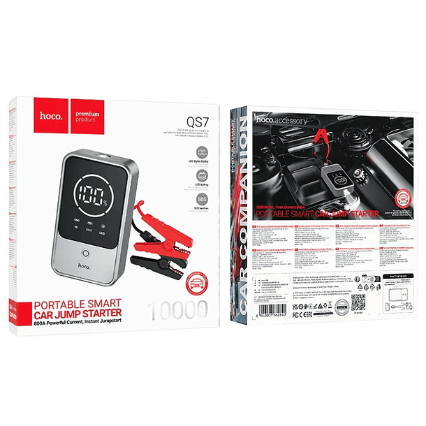 Power Bank Hoco QS7 10000Mah con arrancador de auto  2