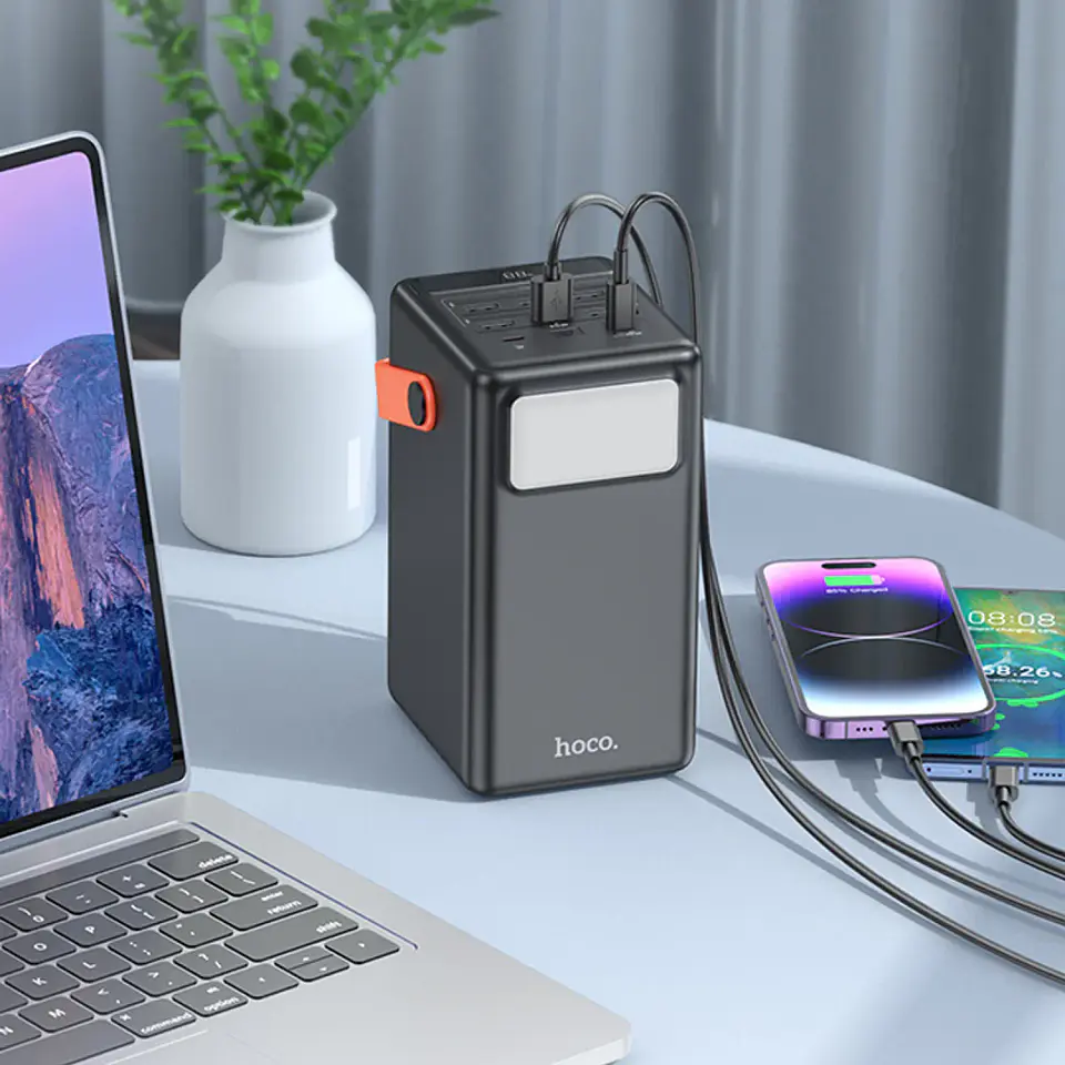 Power Bank HOCO J142 100000mAH Negro  5