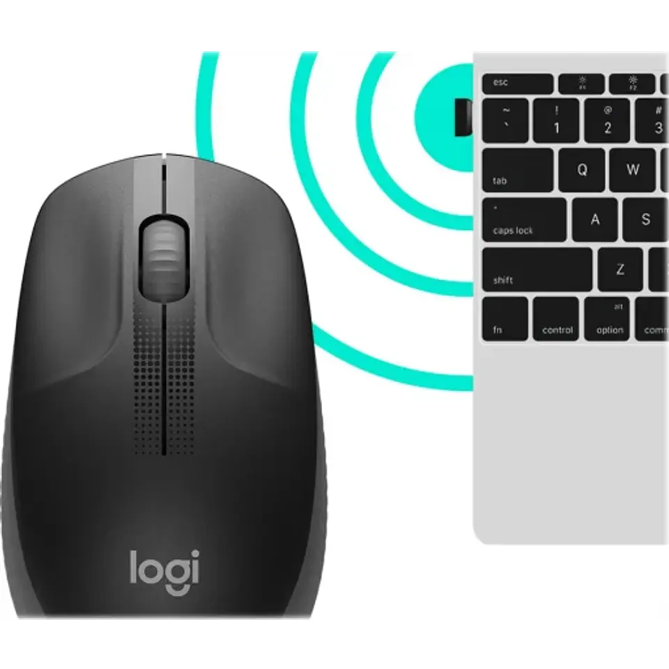 Mouse Inalambrico Logitech M190 gris 4