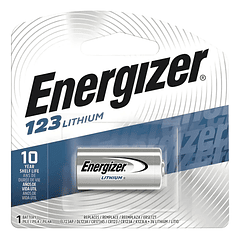 Pila Energizer Lithium de Litio CR123A 
