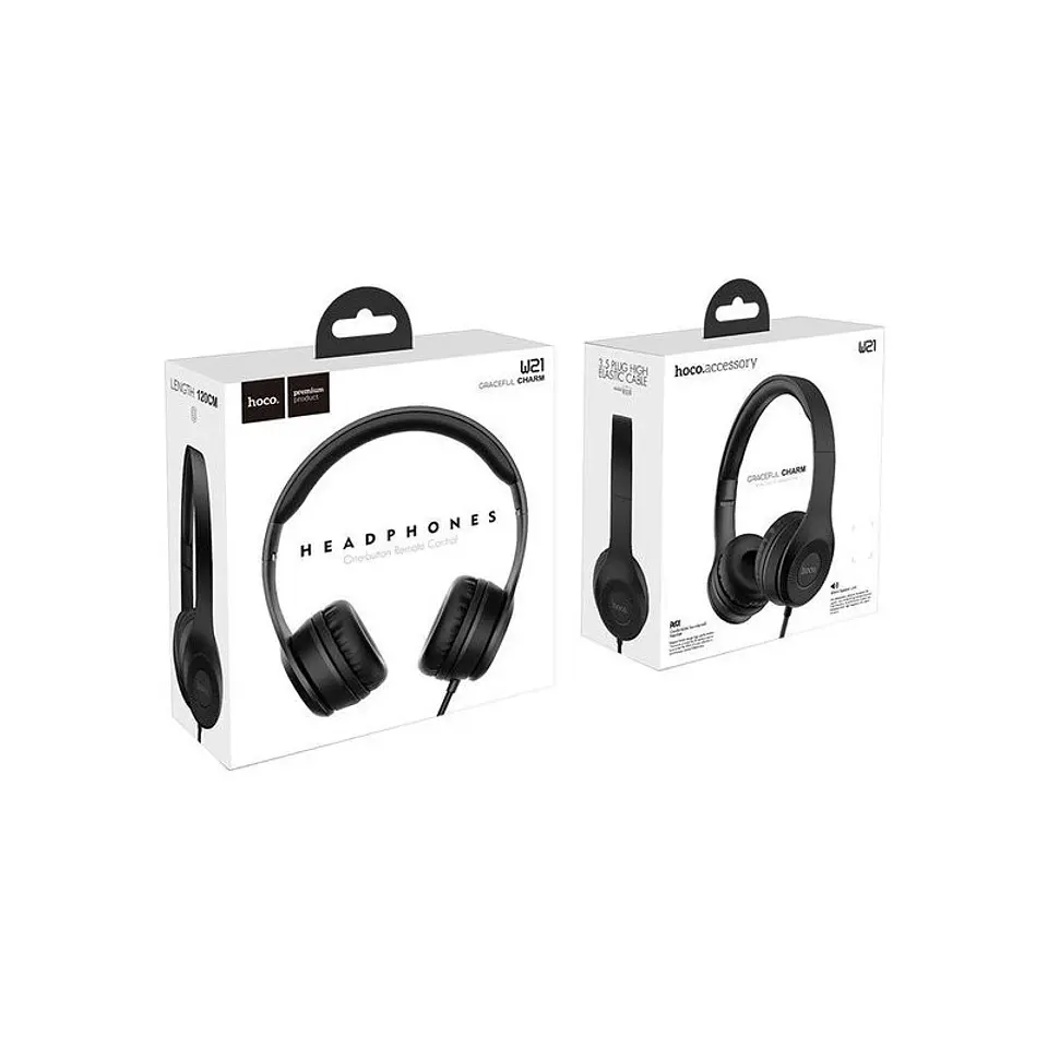 Audifonos con cable W21 jack 3.5mm sport  3