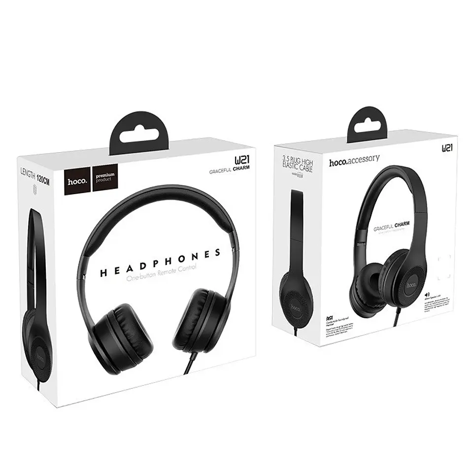 Audifonos con cable W21 jack 3.5mm sport  5