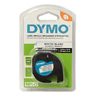 Etiqueta Plastica Dymo Blanca - 12mm X 4m Color Blanco  1