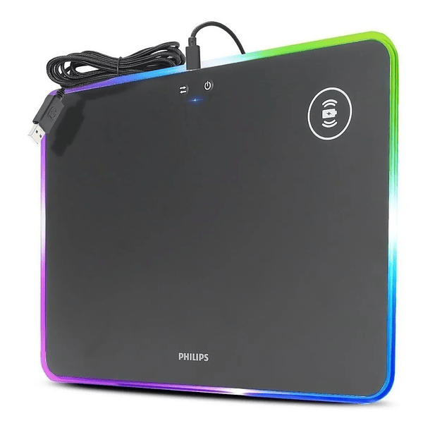 Mousepad gamer PHILIPS con cargador inalambrico  3