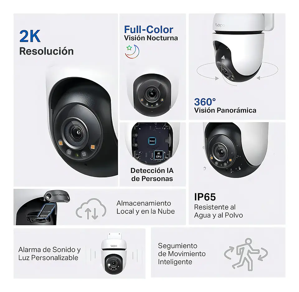 Camara de seguridad exterior TAPO CW510 wifi 2K TP-LINK  4