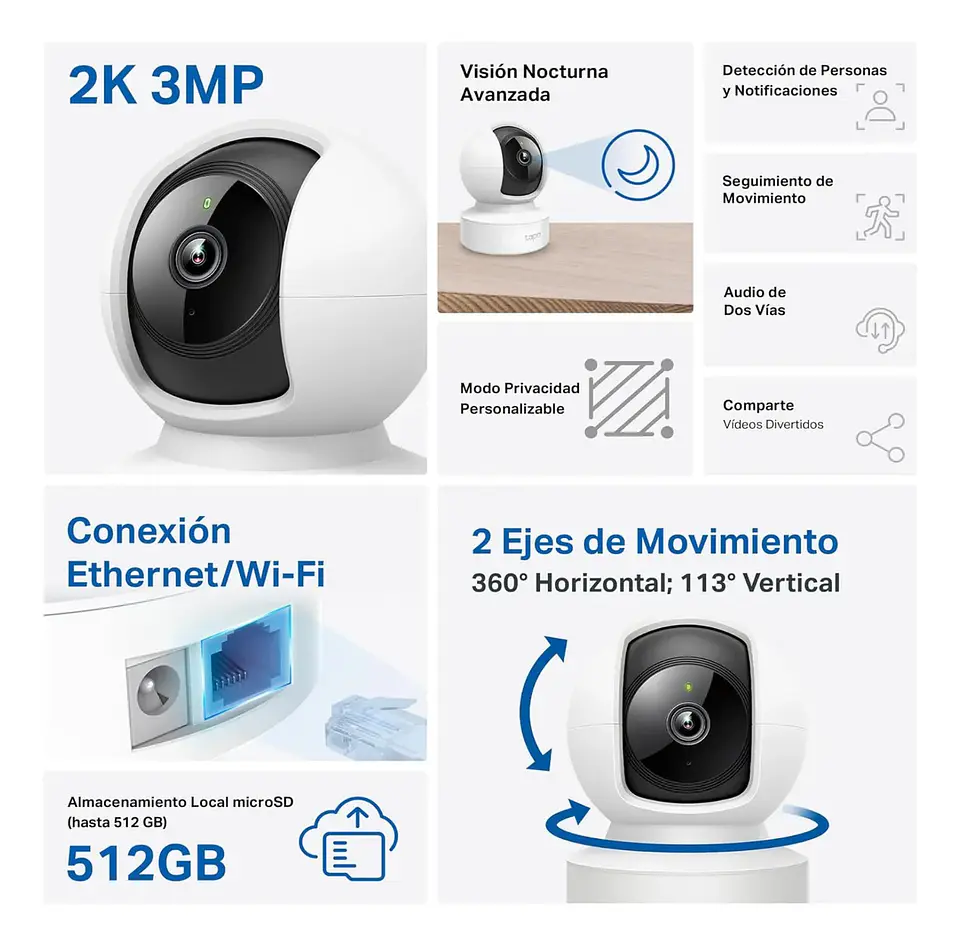 Camara de seguridad TAPO C200 1080P FULL HD  4