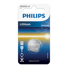 Pila alcalina PHILIPS CR2025 3V 