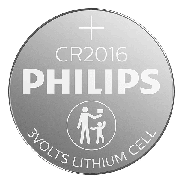 Pila alcalina PHILIPS CR2016 3V 