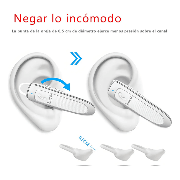 Audifono bluetooth HOCO E60 Blanco  2