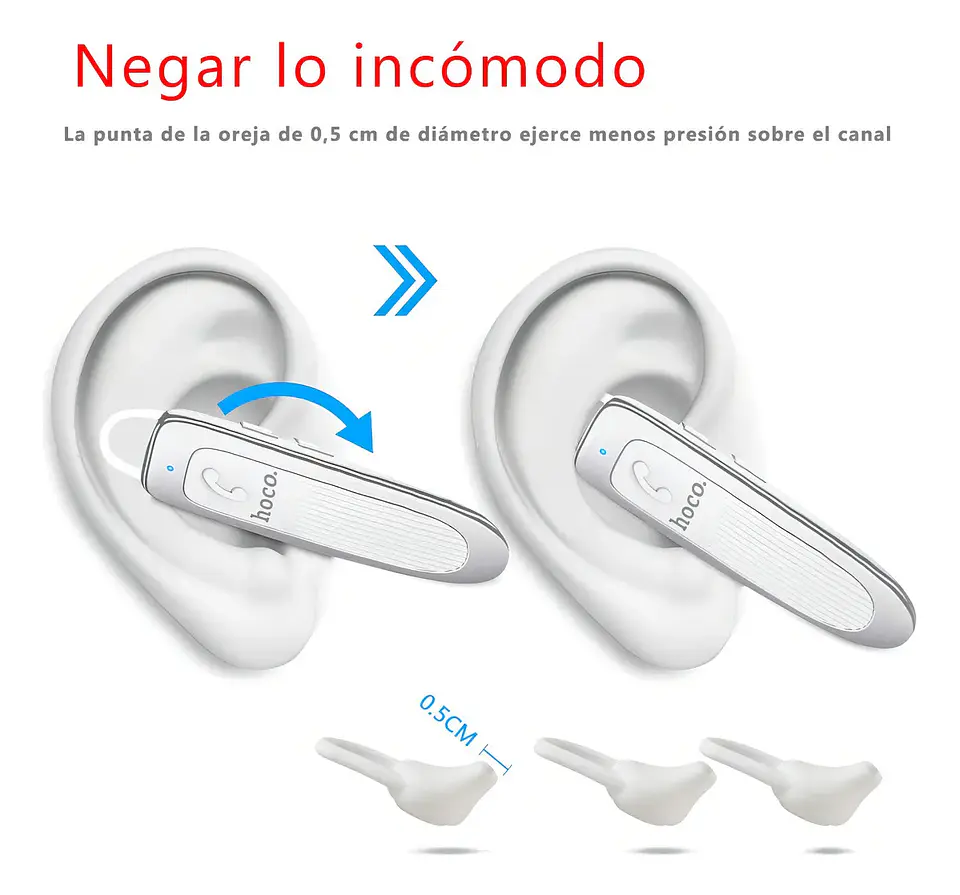 Audifono bluetooth HOCO E60 Blanco  2