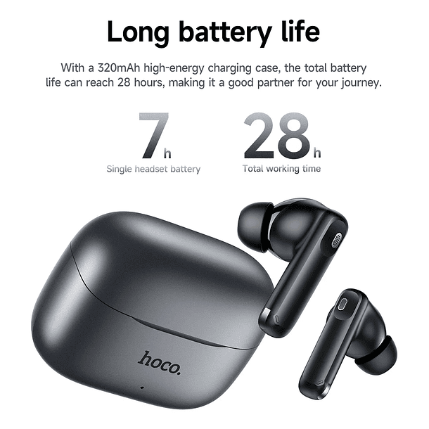 Audifonos Bluetooth ANC+ENC IA TRANSLATION HOCO EQ27  3