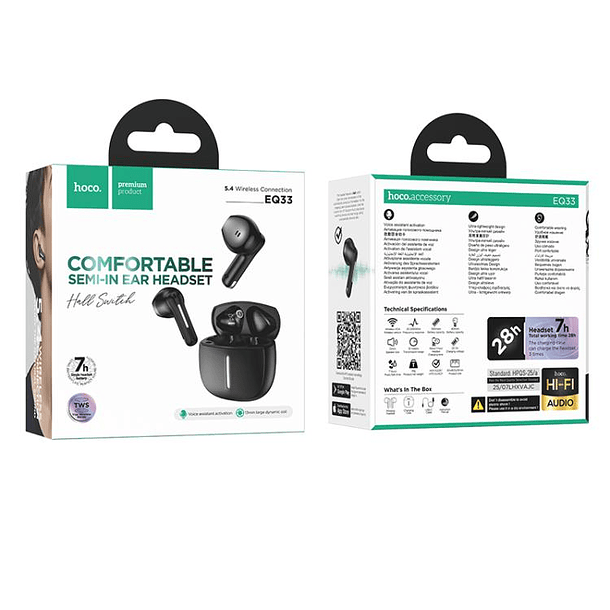 Audifonos bluetooth HOCO EQ33  3