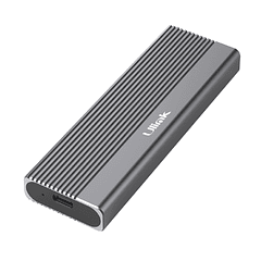 Cofre porta disco duro NVME conexión USB-C + USB3.0