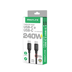 Cable de carga y datos USB-C a USB-C 240W Trenzado 40GBPS 2