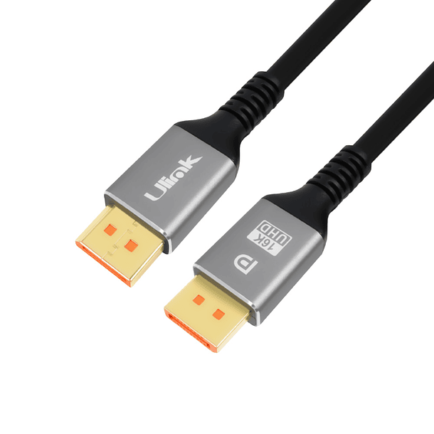 Cable DisplayPort 2.1 M-M 16K@60Hz 1.8mts 1