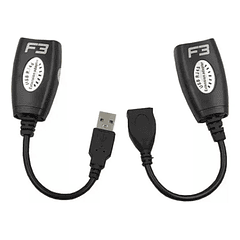 Adaptador extension USB a RJ45 hasta 45M 