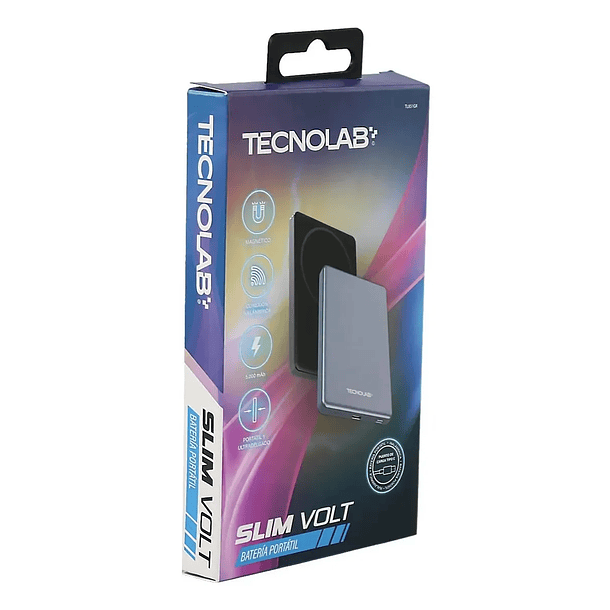 Powerbank 5.000MAH inalambrica magnetica tecnolab TL851 GRIS 4