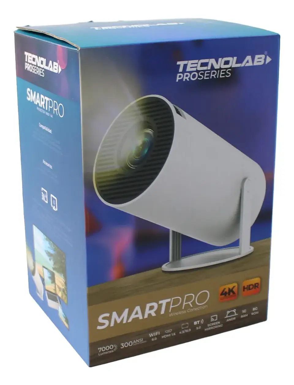Proyector smart Android 11 7000 lumenes Tecnolab TL730  4