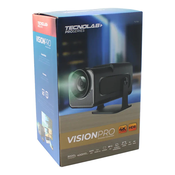 Proyector smart Android 11 8000 lumenes Tecnolab TL731  4