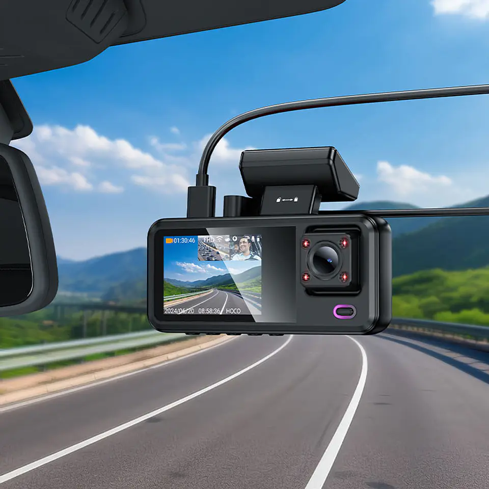 Camara de seguridad para automóvil HOCO DV15 3 CAM  5