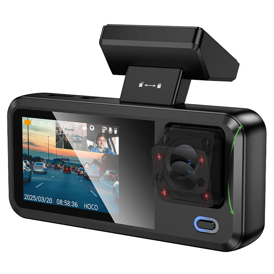 Camara de seguridad para automóvil HOCO DV15 3 CAM  2
