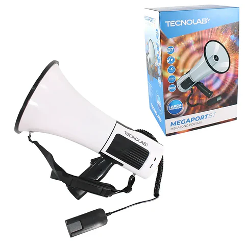 Megafono portatil 50W Larga distancia BT Tecnolab y 2.4GHZ TL852 