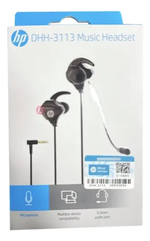 Audífonos In Ear Gamer Con Micrófono Hp Dhh-3113 Negro