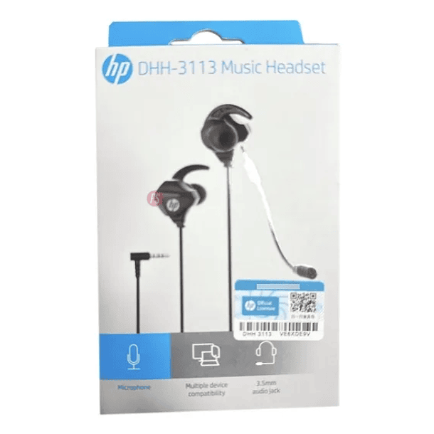 Audífonos In Ear Gamer Con Micrófono Hp Dhh-3113 Negro 1