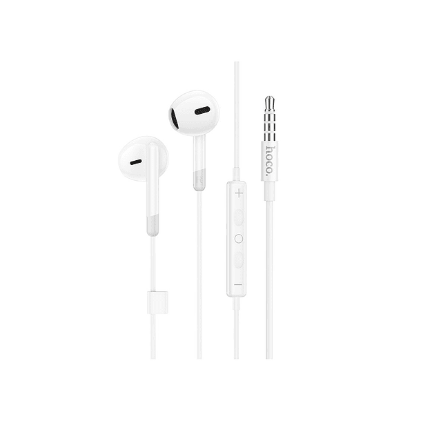 Audifonos con cables manos libres HOCO M109 blanco 