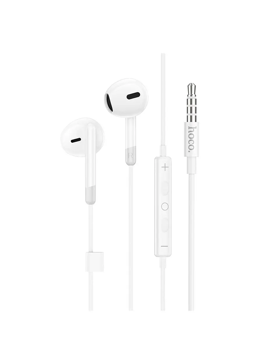 Audifonos con cables manos libres HOCO M109 blanco  1