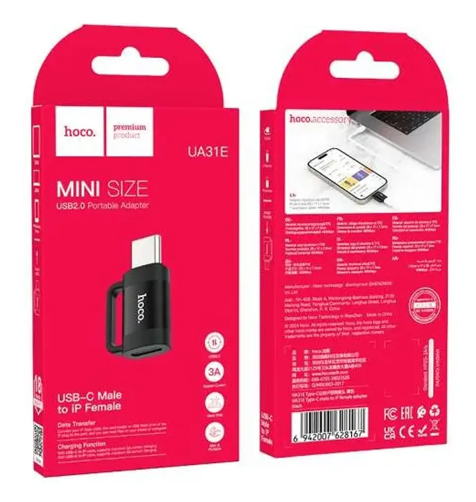 Adaptador Convertidor Usb-c Compatible Con Iphone Hoco. 5