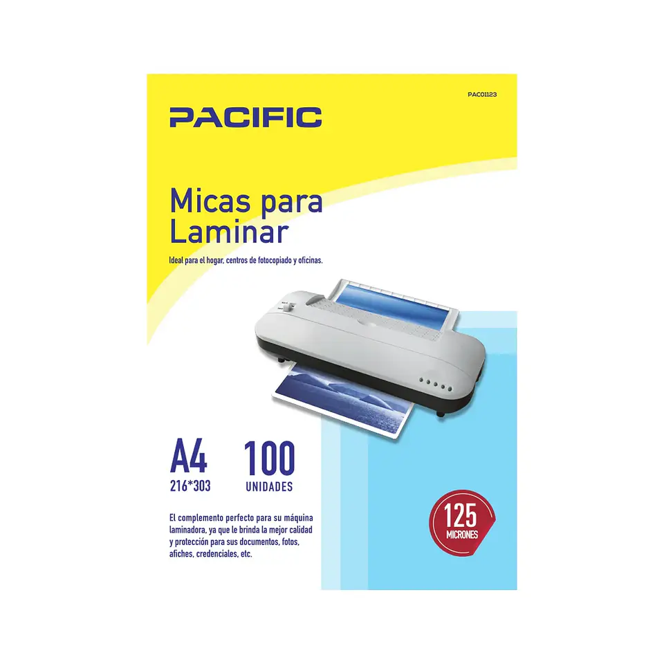 laminas termolaminadora formato A4 125 micrones  1
