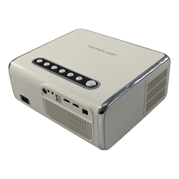 Proyector Smart Android 9 Tecnolab TL732 1080p 4K WiFi Bluetooth 1500lm Blanco TL132 3