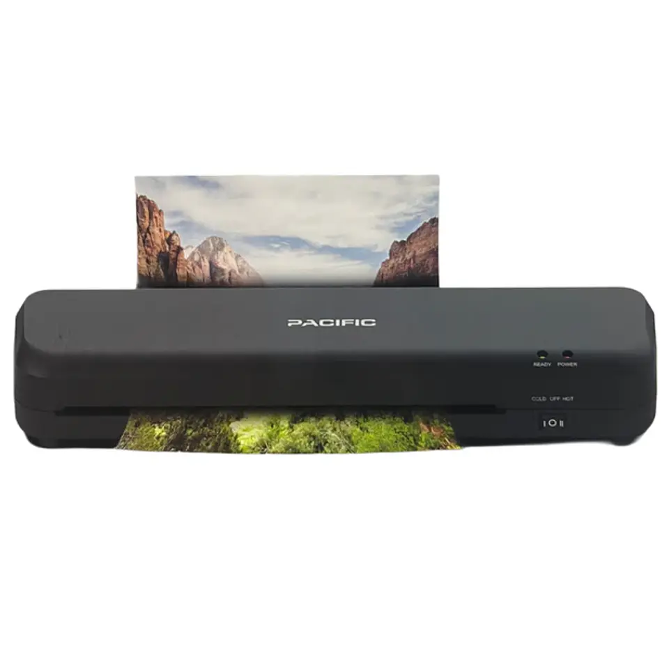 Laminadora Pacific A4 350X105X55MM doble funcion frio o caliente Negro  1