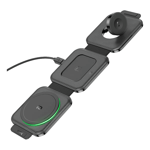 Cargador inalámbrico 3 en 1 plegable HOCO CQ4  1