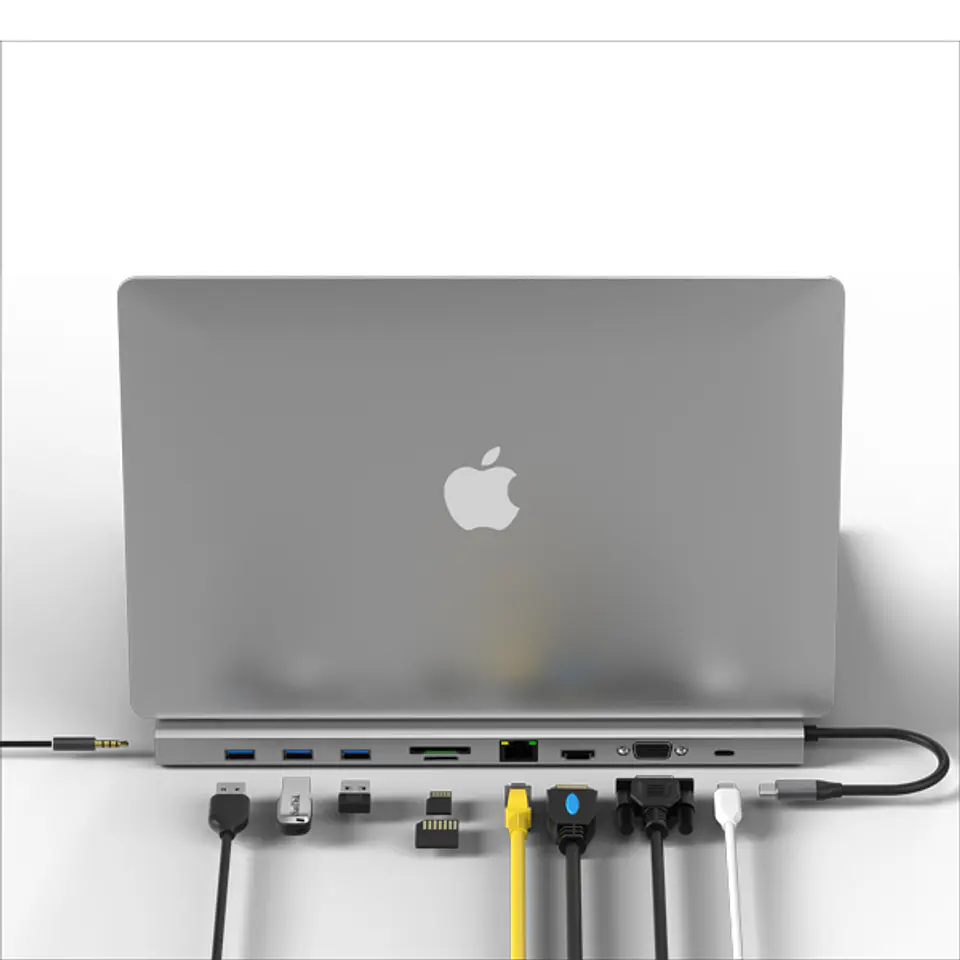 HUB Adaptador multipuerto USB C 10 en 1 2