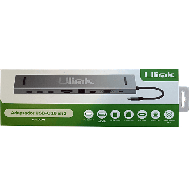 HUB Adaptador multipuerto USB C 10 en 1 3