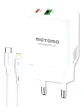Cargador motomo dual USB-C + Cable tipo c a lightning 30W YN-31  - Miniatura 1
