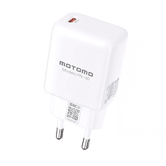 Cargador USB-C sin cable motomo YN-30 30W Blanco 