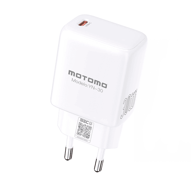 Cargador USB-C sin cable motomo YN-30 30W Blanco  1