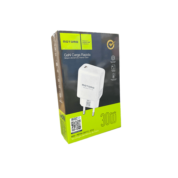 Cargador USB-C sin cable motomo YN-30 30W Blanco  3