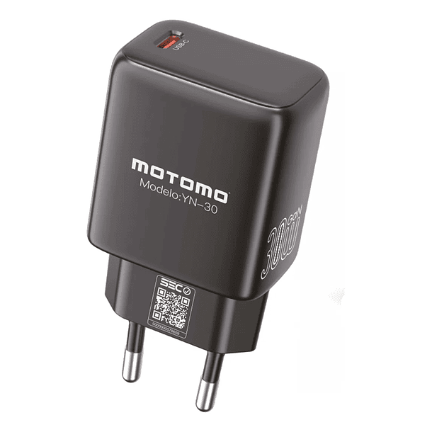 Cargador USB-C sin cable motomo YN-30 30W Negro  1