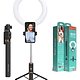 Baston selfie BT con soporte para  aro de luz 170cm 