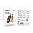 Receptor/transmisor BT automovil 3.5mm AUX hoco BC62  5