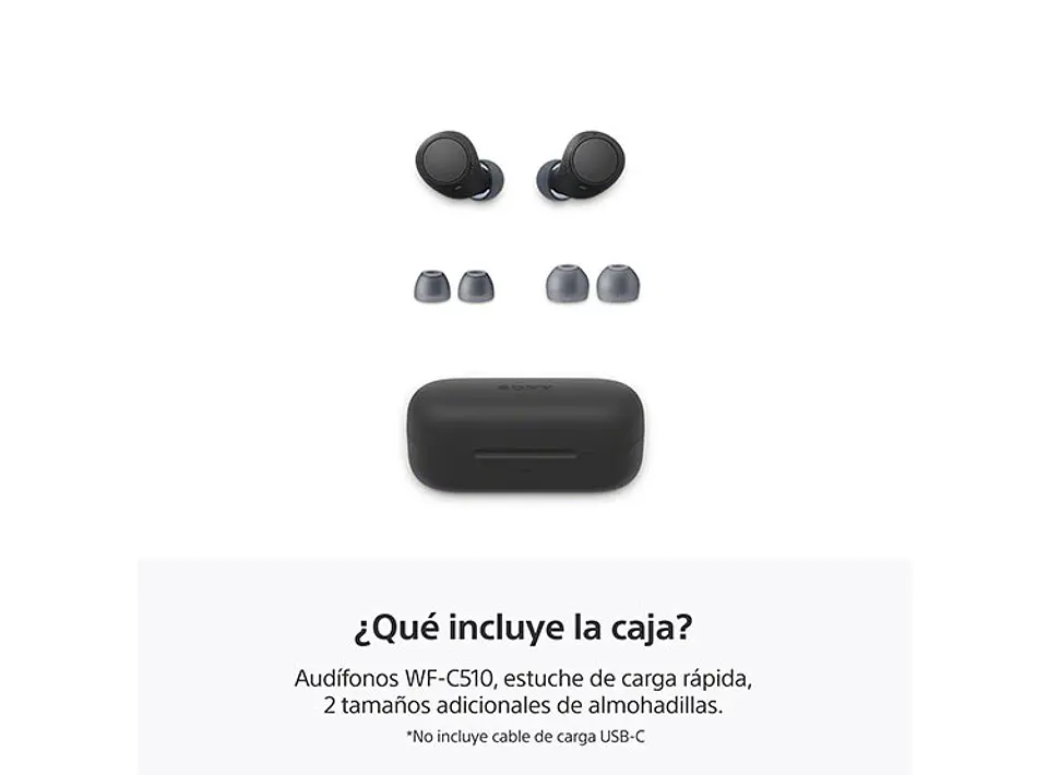 Audífonos Sony TF WF-C510 Negro  2