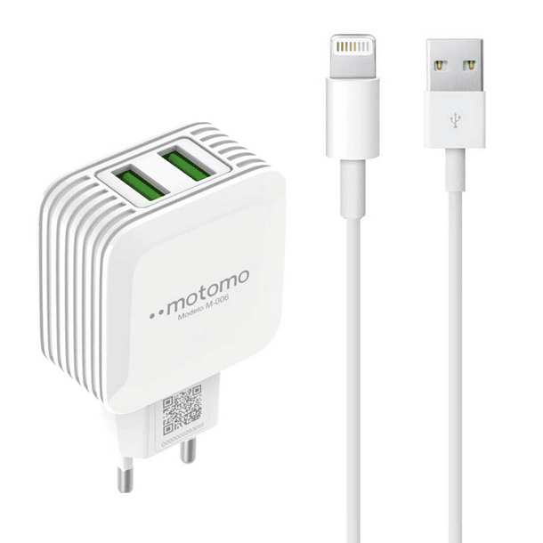 Cargador de iphone con cable motomo MO-006  1