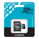 Memoria microSD KINGSTON 256GB A2 200MB/S  1