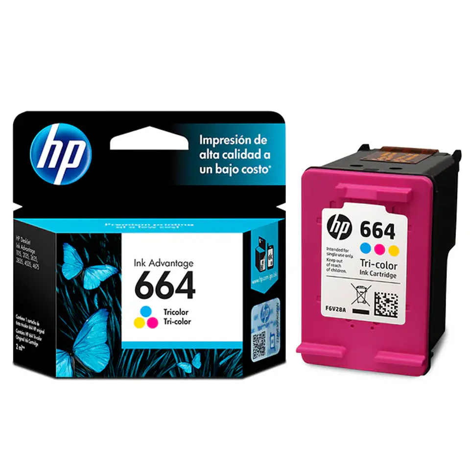 Tinta HP 664 Tricolor cartucho original  1