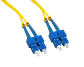 SC-SC MonoModo SM Duplex Jumper Cable Fibra 3.0mm 9/125 - Miniatura 1