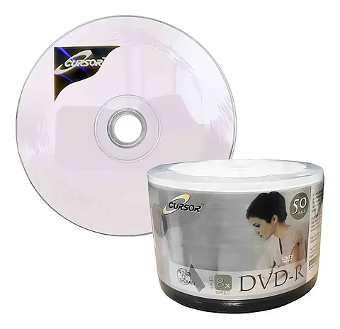 CD Dvd-R 8x 4.7gb Logo Cursor Plus 50 Uni
